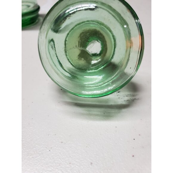 Barware Old Fitzgerald Venetian Green Glass Decanter Bottle & Stopper 1960s - Picture 3 of 8